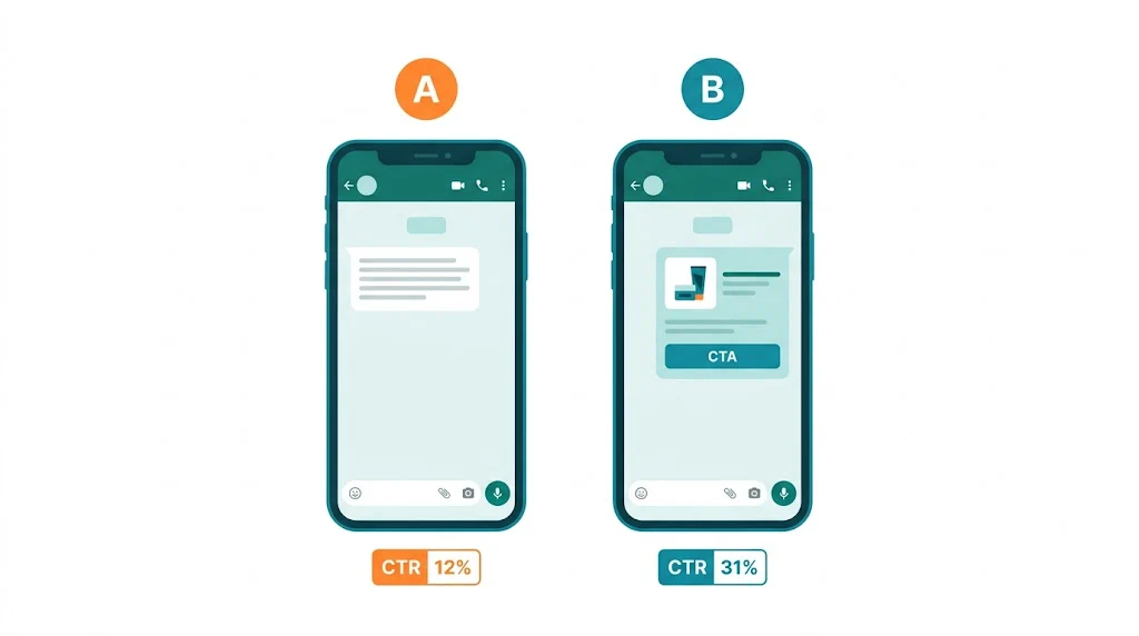 A/B Testing WhatsApp Messages