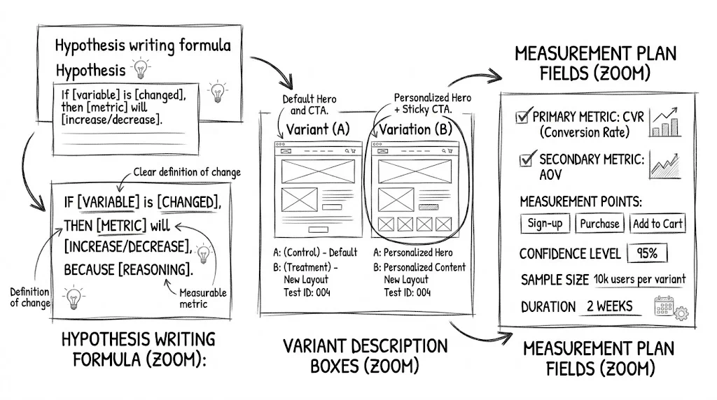 Documentation template sections