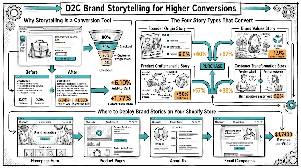 D2C Brand Storytelling for Higher Conversions