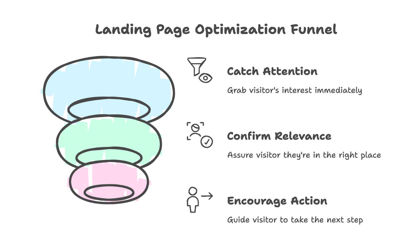 Landing Page Optimization funnel