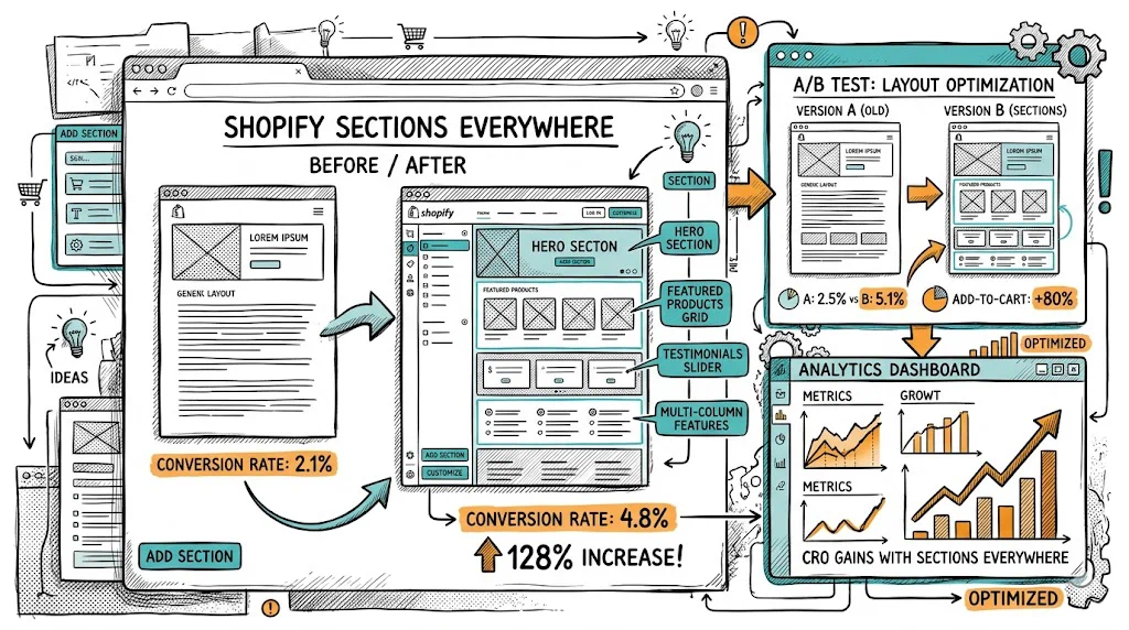 Shopify Sections Everywhere: CRO Opportunities
